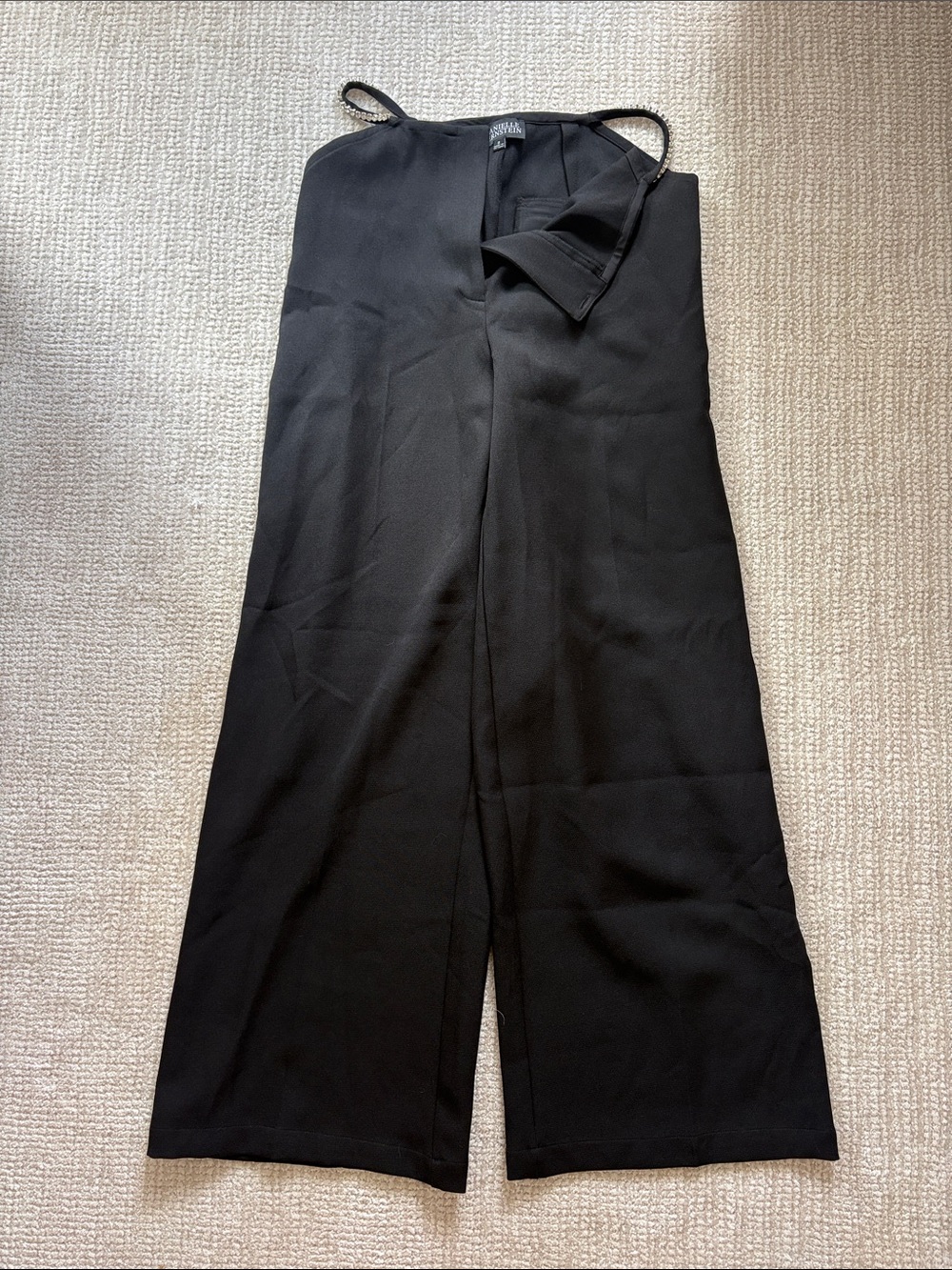 DANIELLE BERNSTEIN Black Wide-Leg Jumpsuit